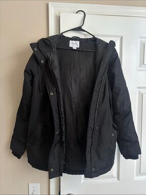 Old Navy Black Hooded Parka Jacket